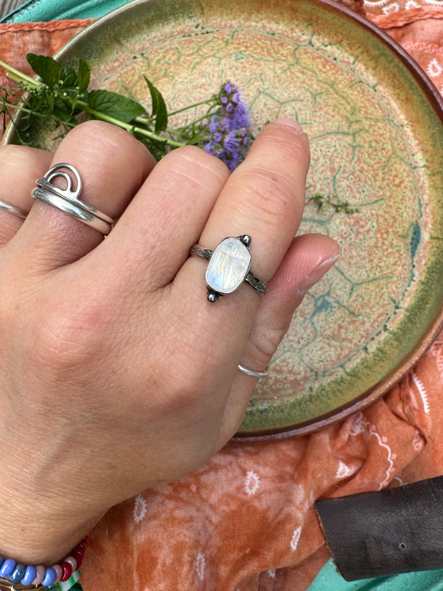Moonstone "Waypoint" Ring - Size 6