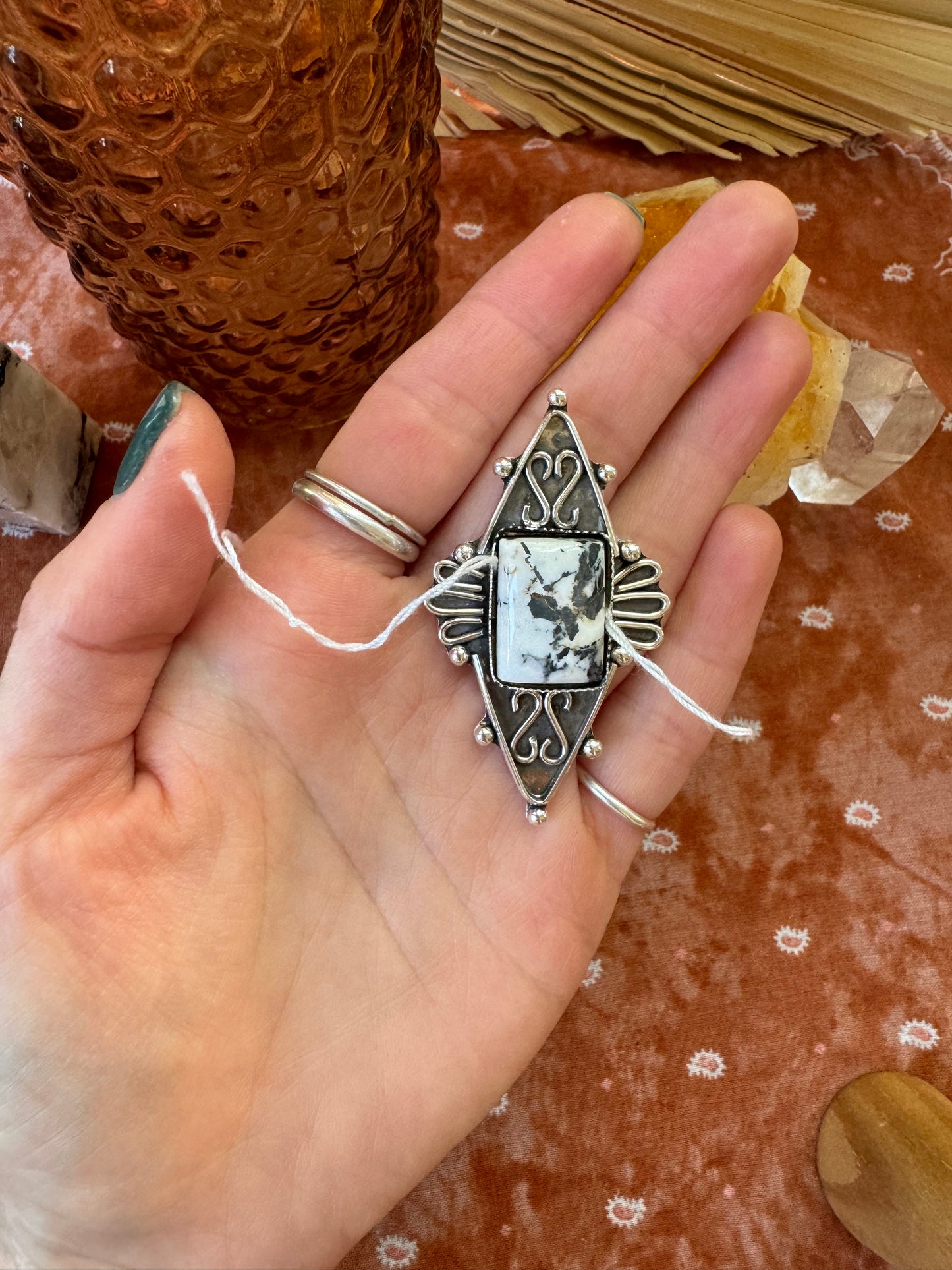 White Buffalo Turquoise "Paradise Valley" - Unfinished