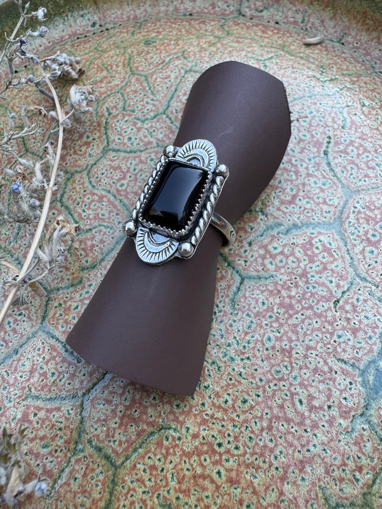 Onyx "Castella" Ring - Size 10 1/4