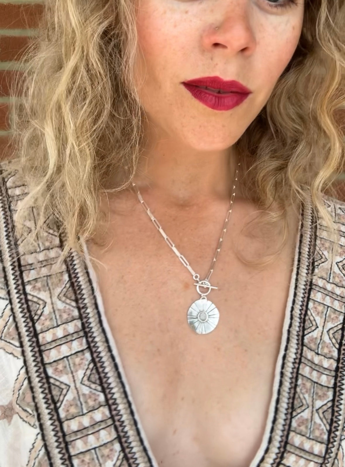 Eclipse Talisman *made to order - Paperclip Style Chain