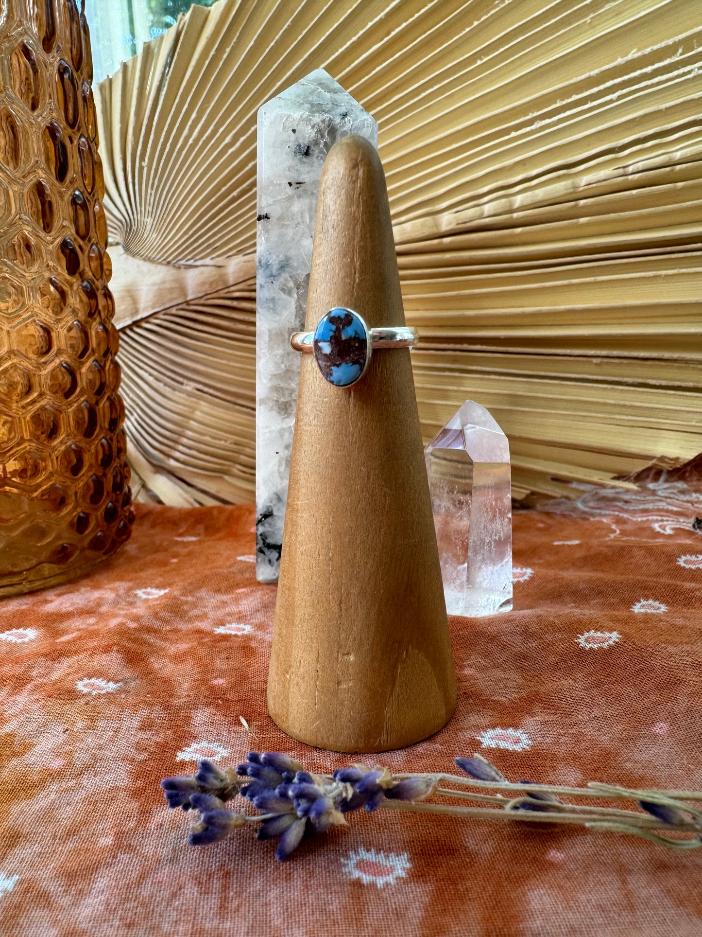 Golden Hills Turquoise Ring - size 4 1/2