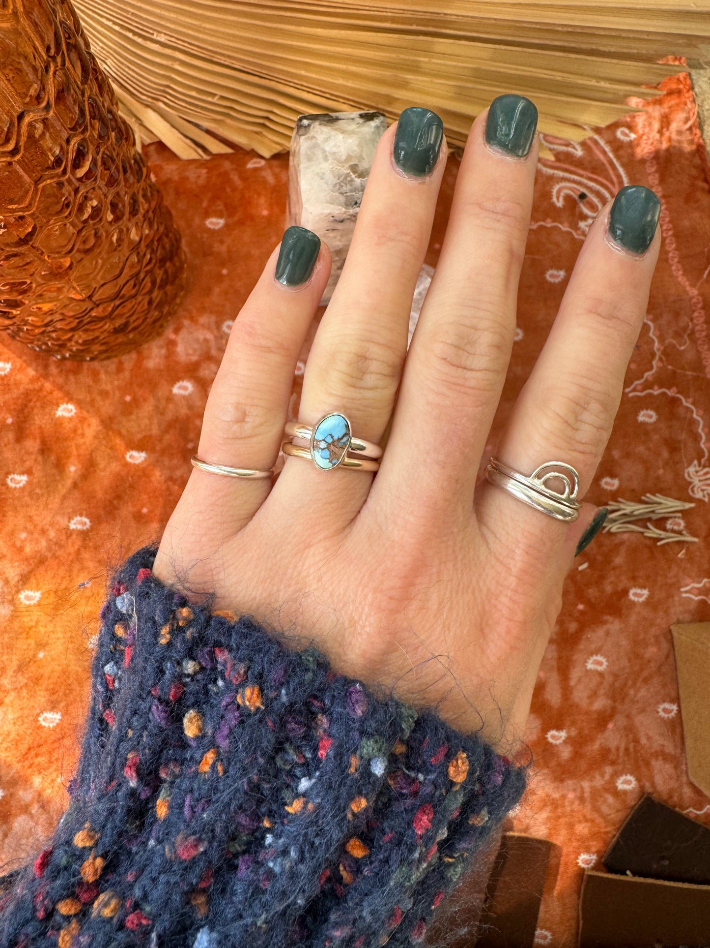 Golden Hills Turquoise Ring - size 5