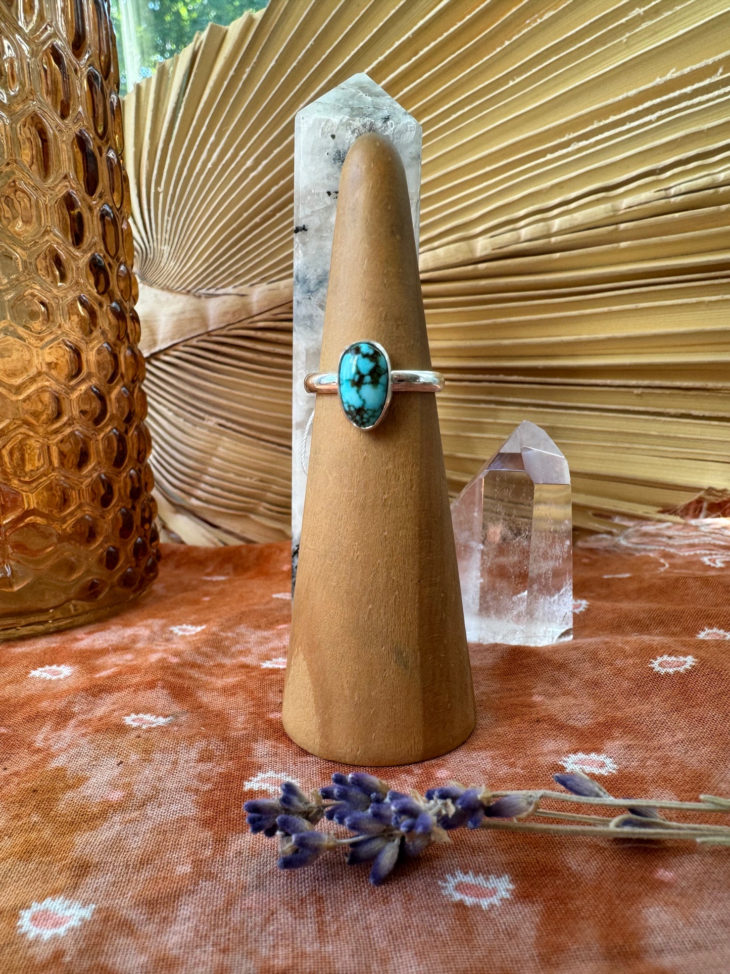 Kingman Turquoise Ring - size 5 3/4