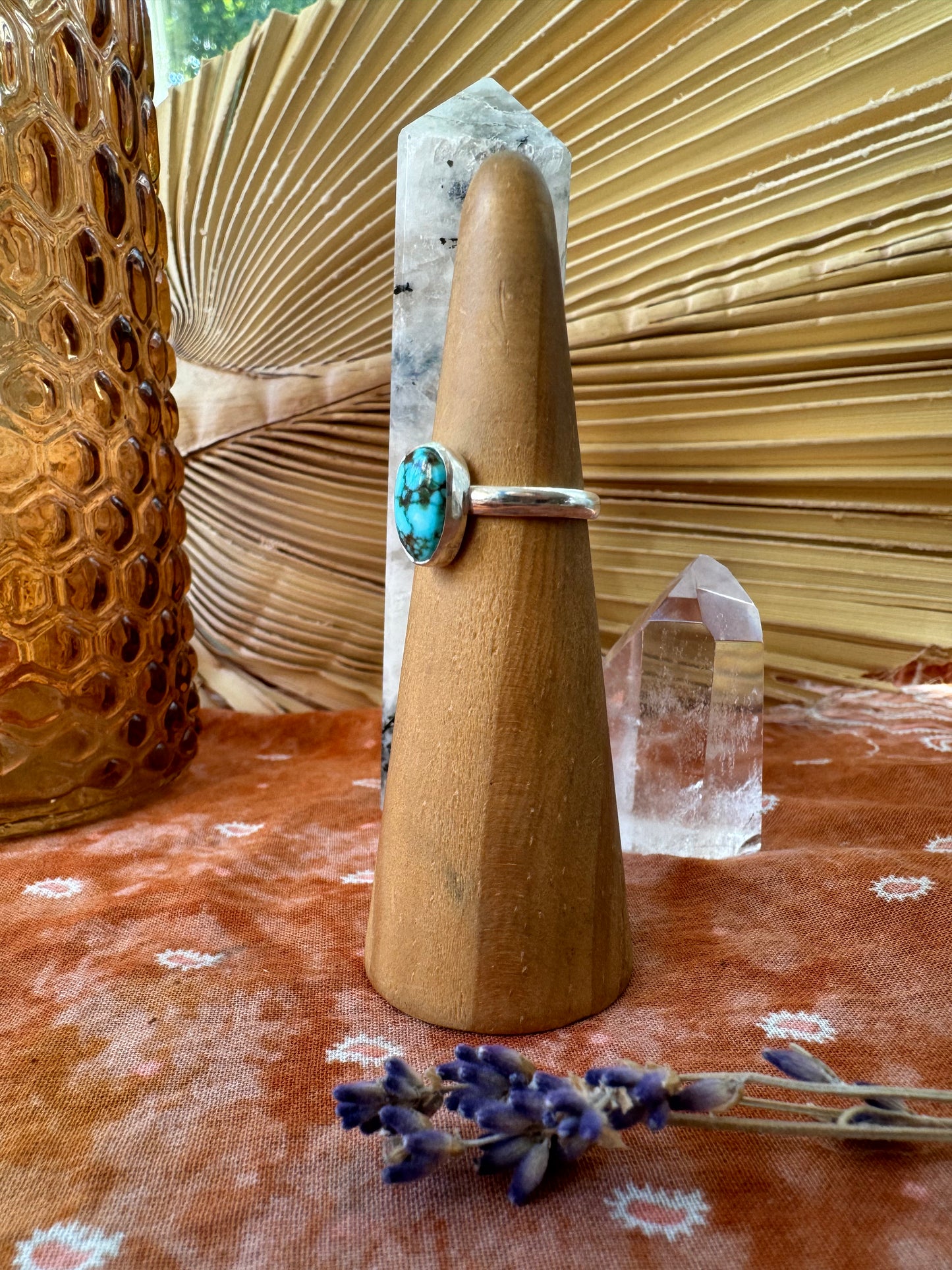 Kingman Turquoise Ring - size 5 3/4