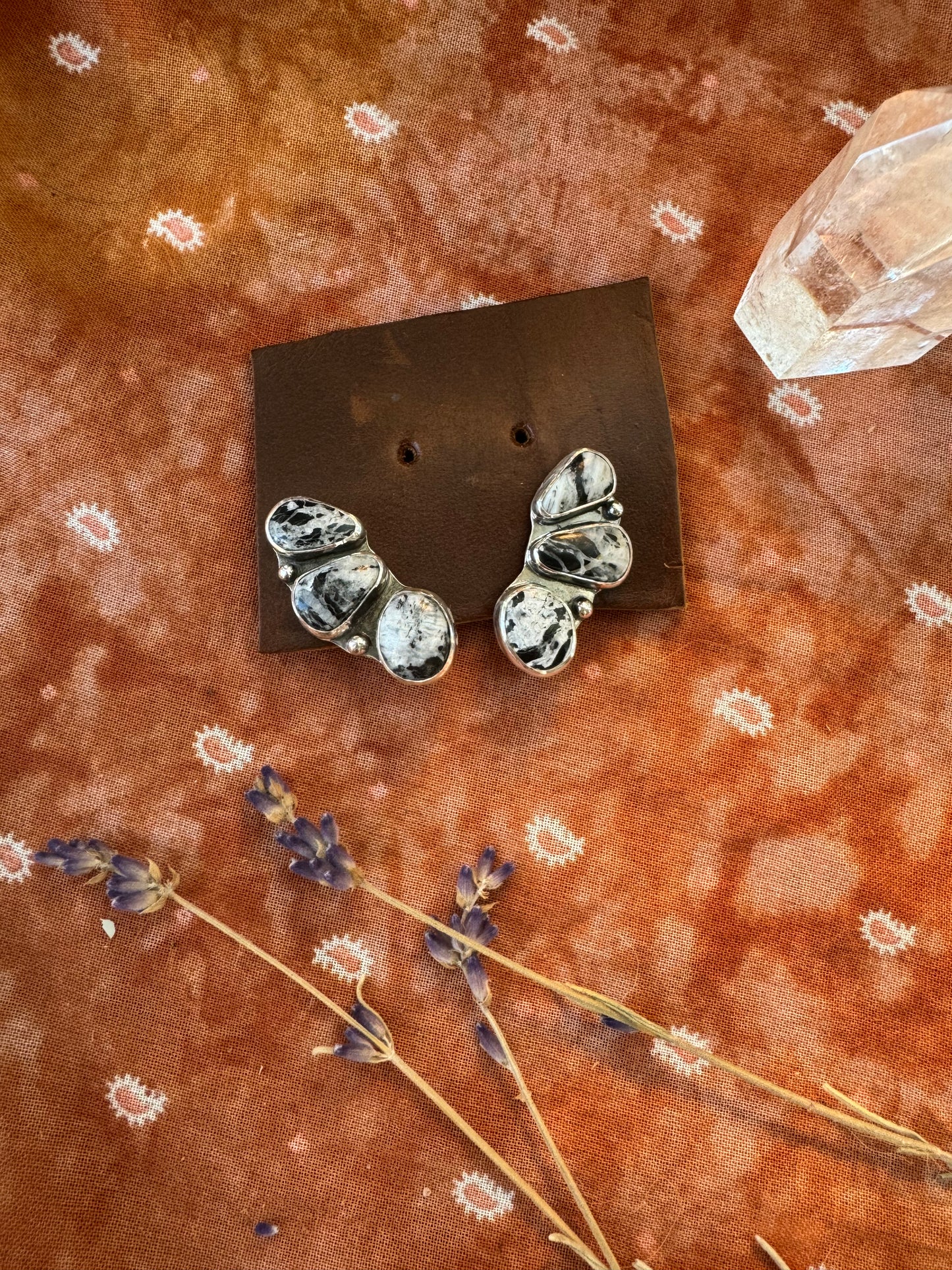 White Buffalo "Glacier" Ear Climbers