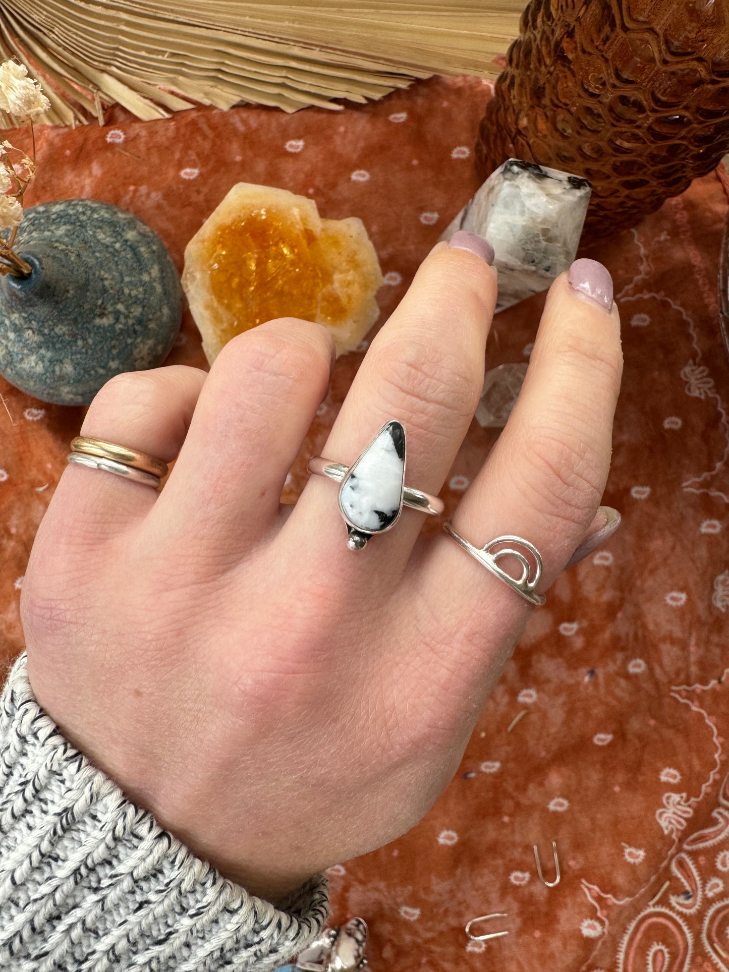 White Buffalo "SOBO" Ring - size 8