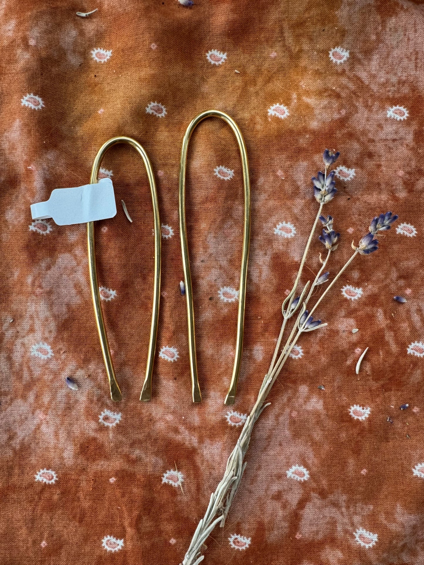 Brass Hair Fork - mini length