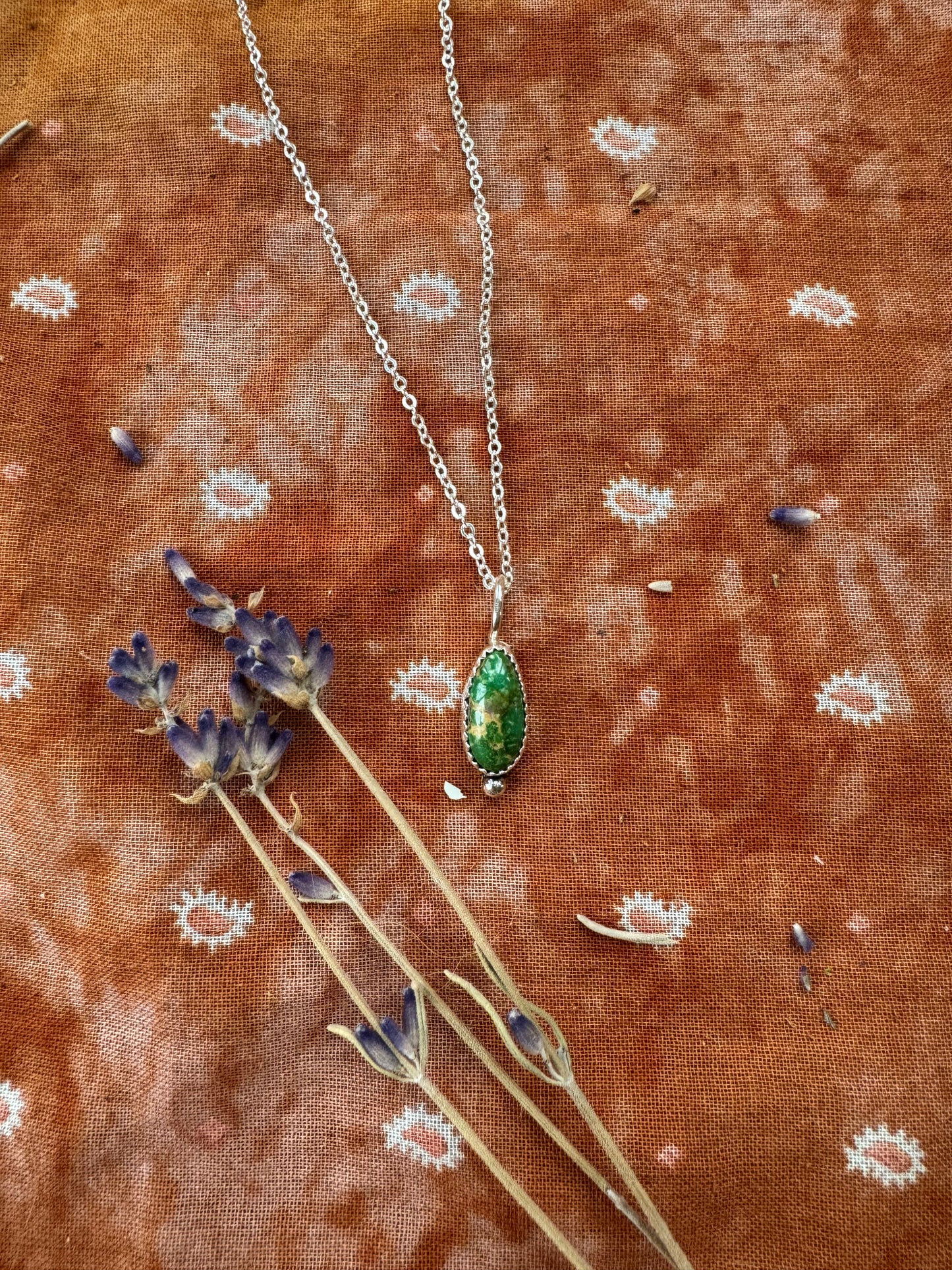 Sonoran Gold Turquoise Dainty Necklace