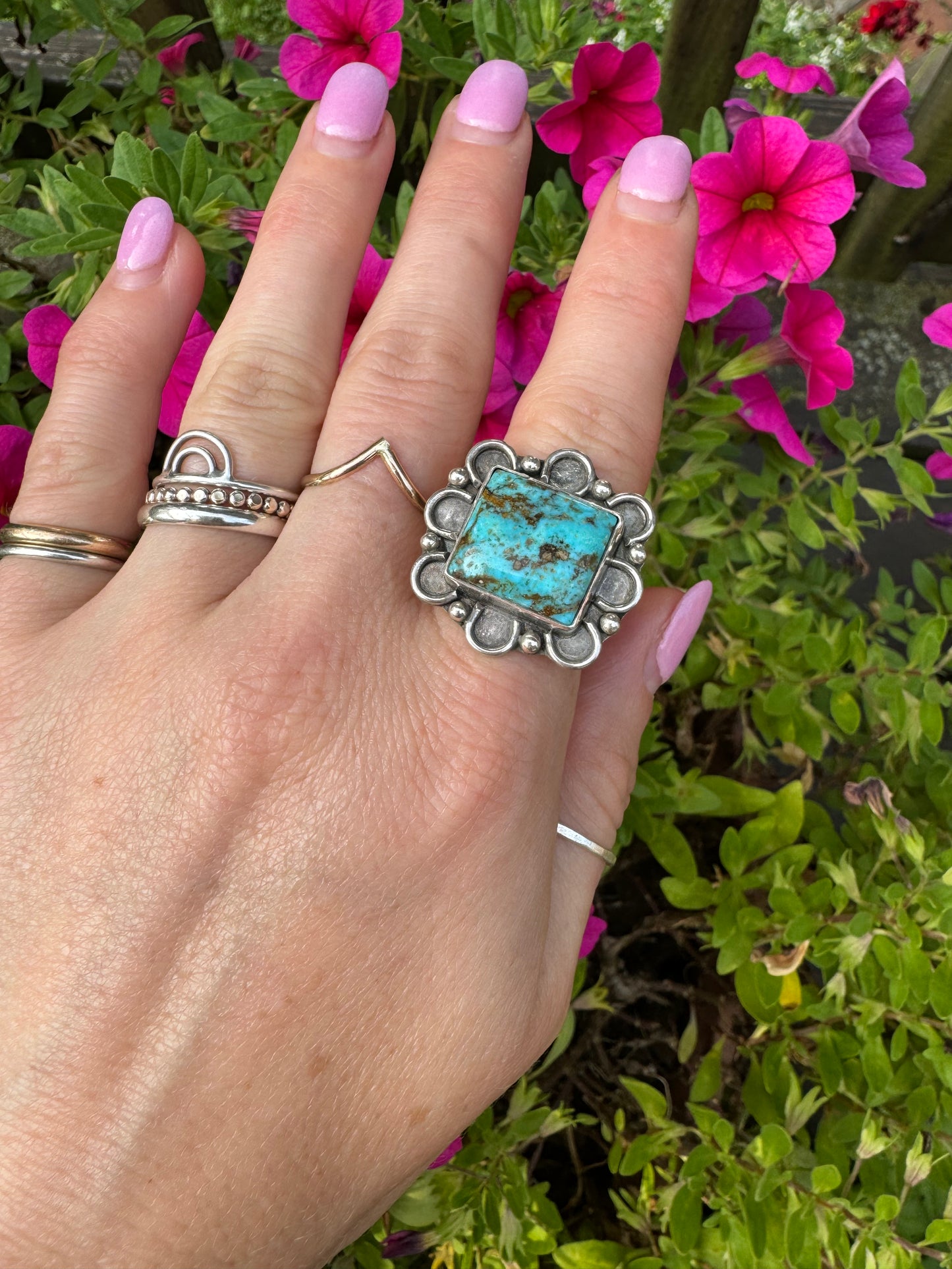 Kingman "Bloom" Ring - Size 6