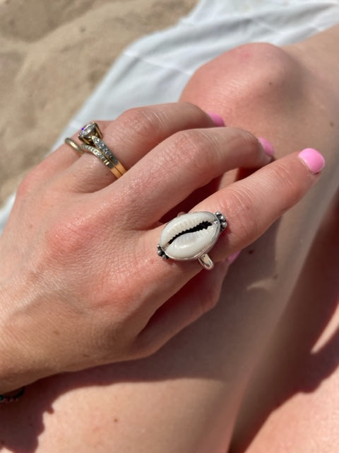 Cowrie Shell Ring