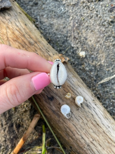 Cowrie Shell Ring