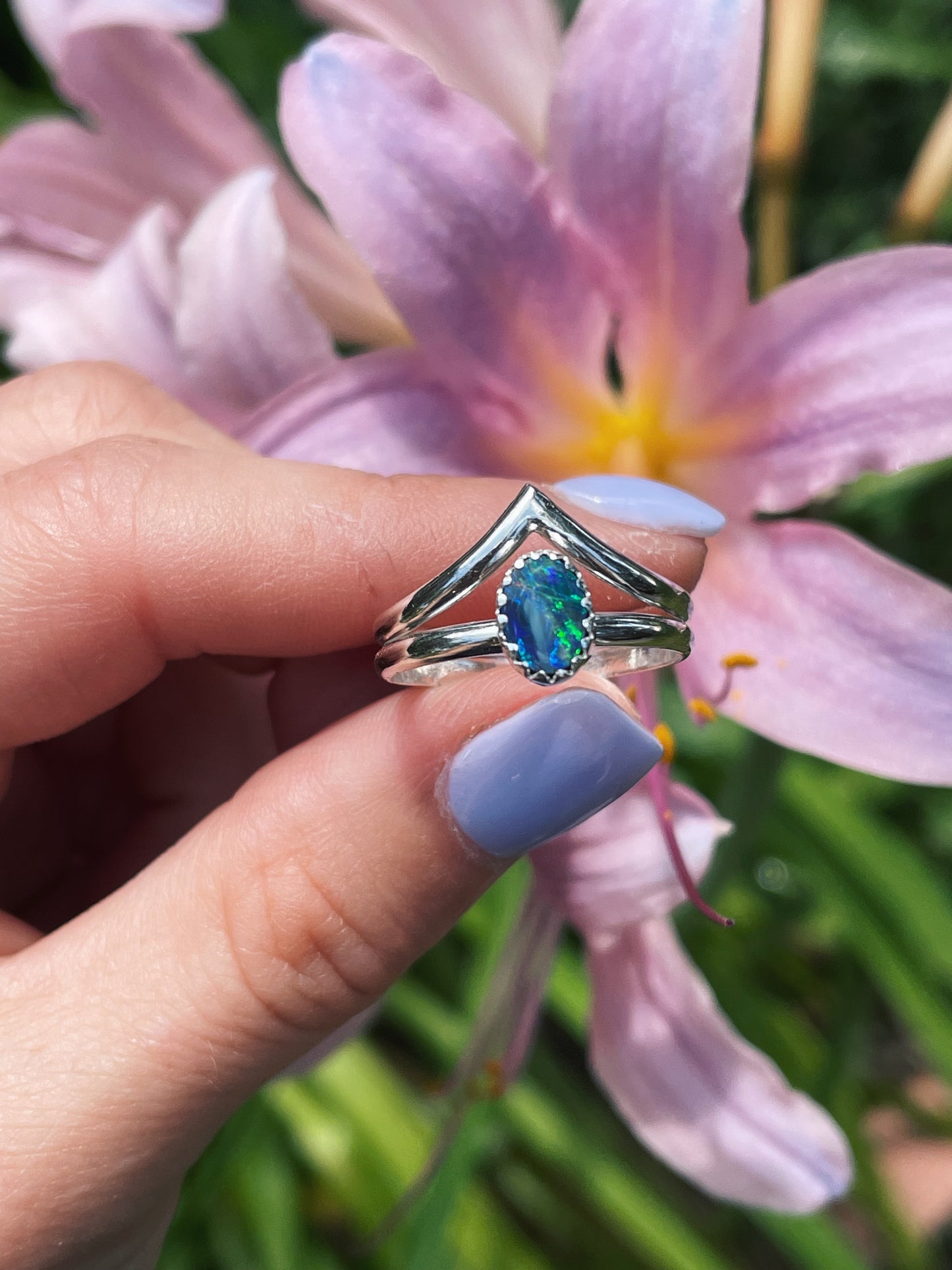 Opal Peak Ring - Size 7