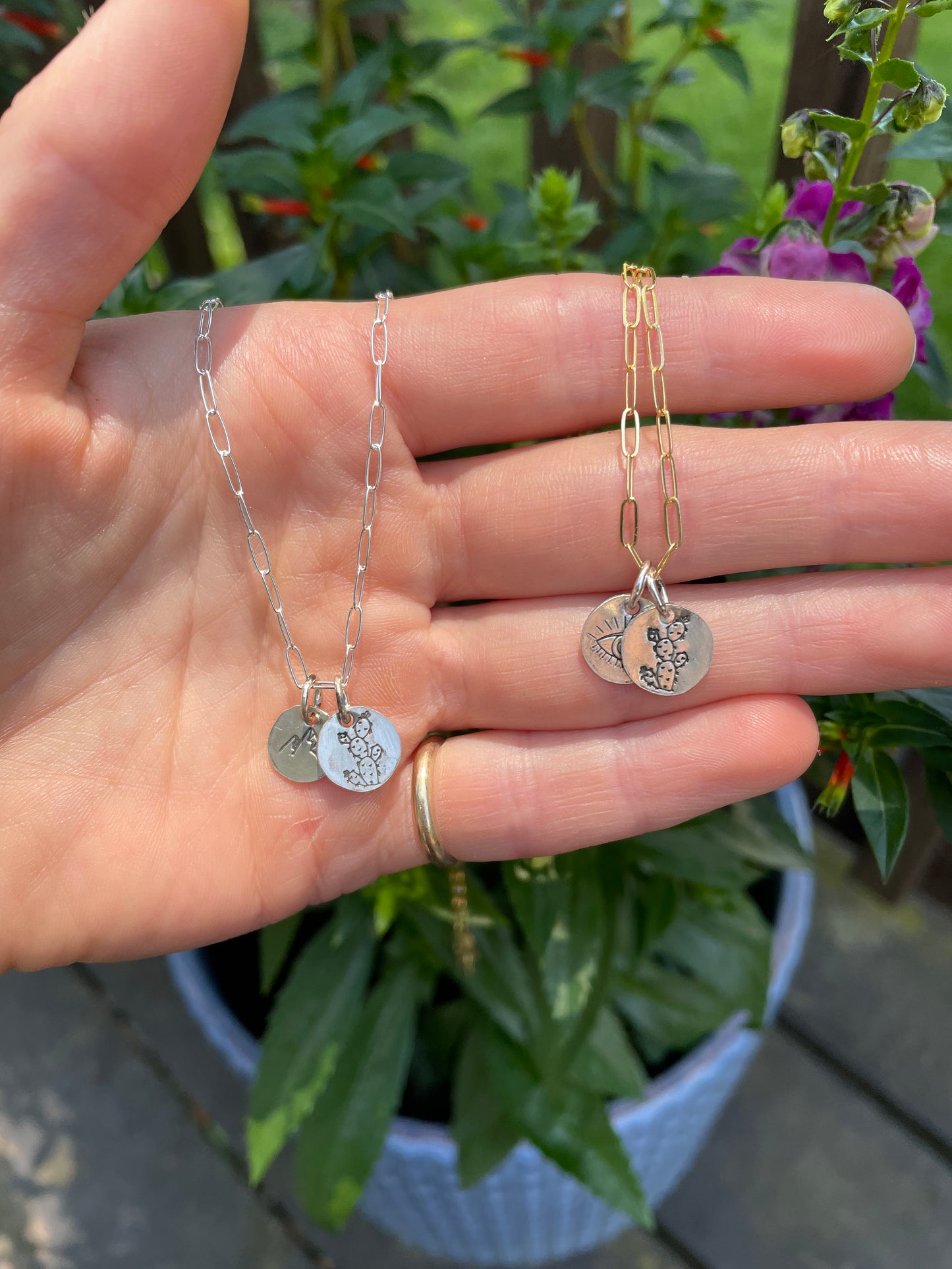 Dainty "Blaze" Necklace - Paperclip Style Chain
