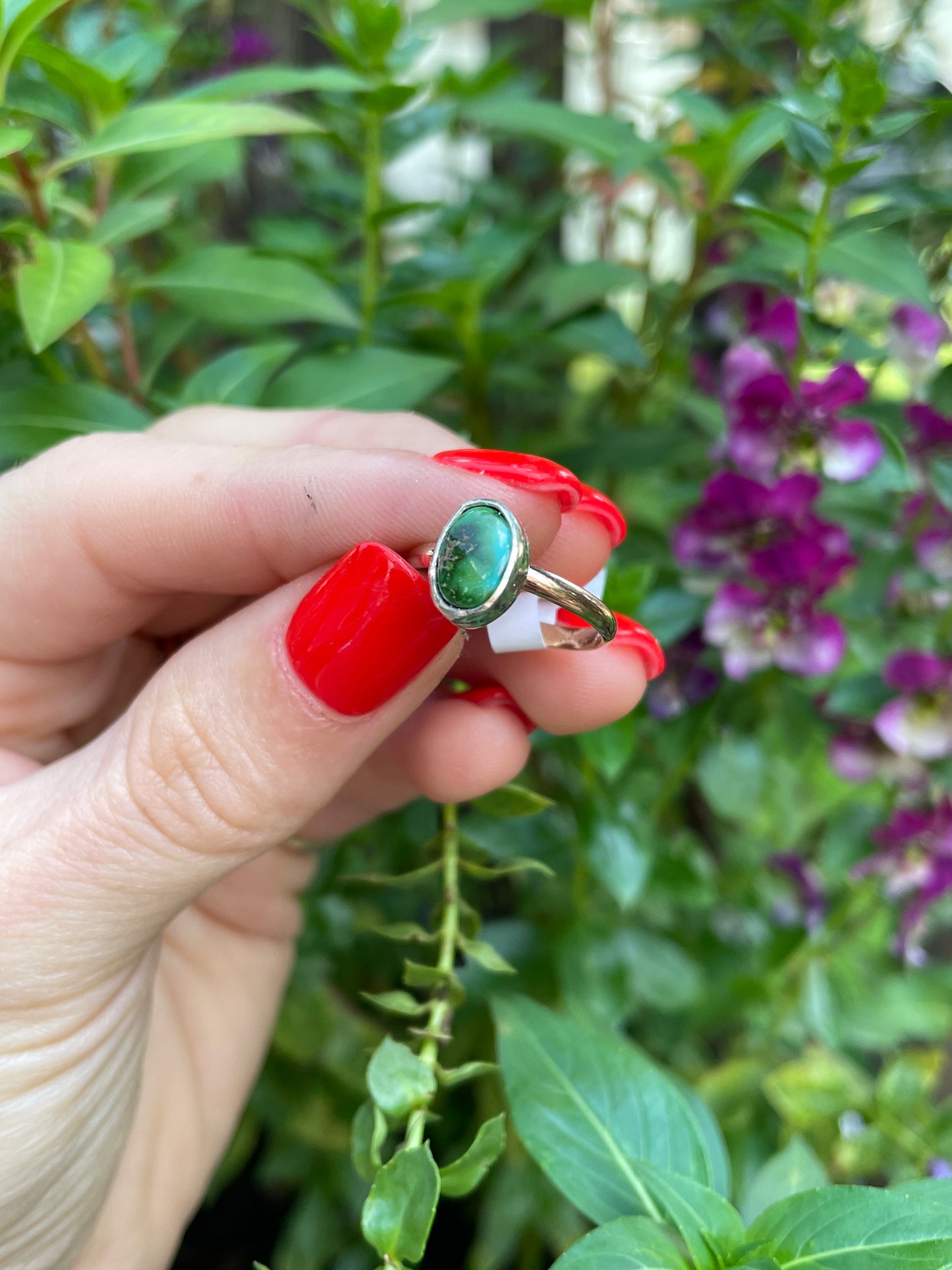 Sonoran Gold Turquoise Ring - Size 5 1/4