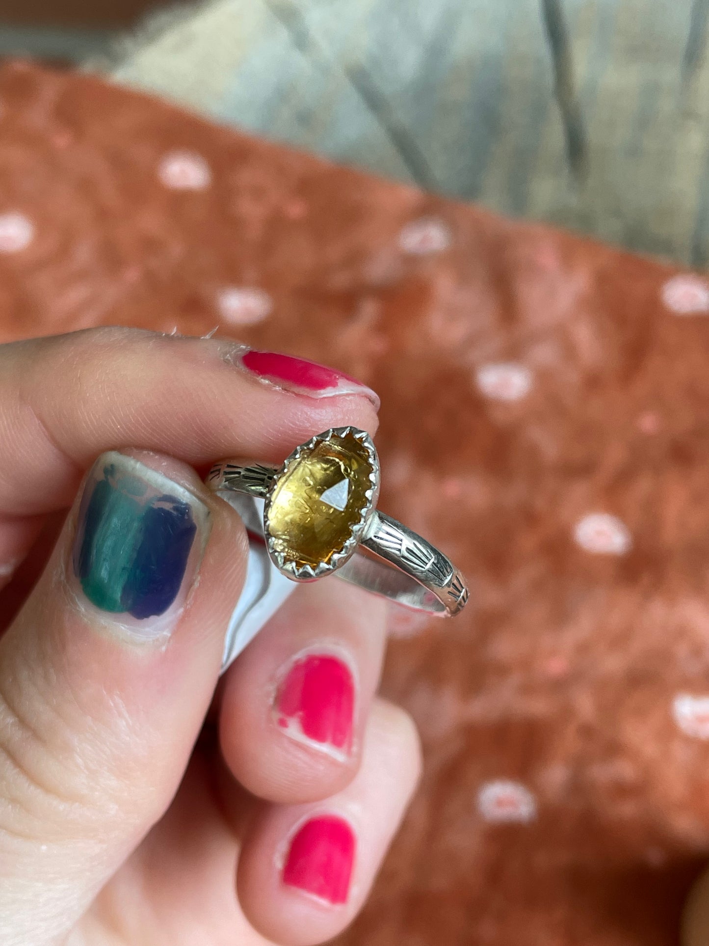 Citrine Ring - Size 8 3/4