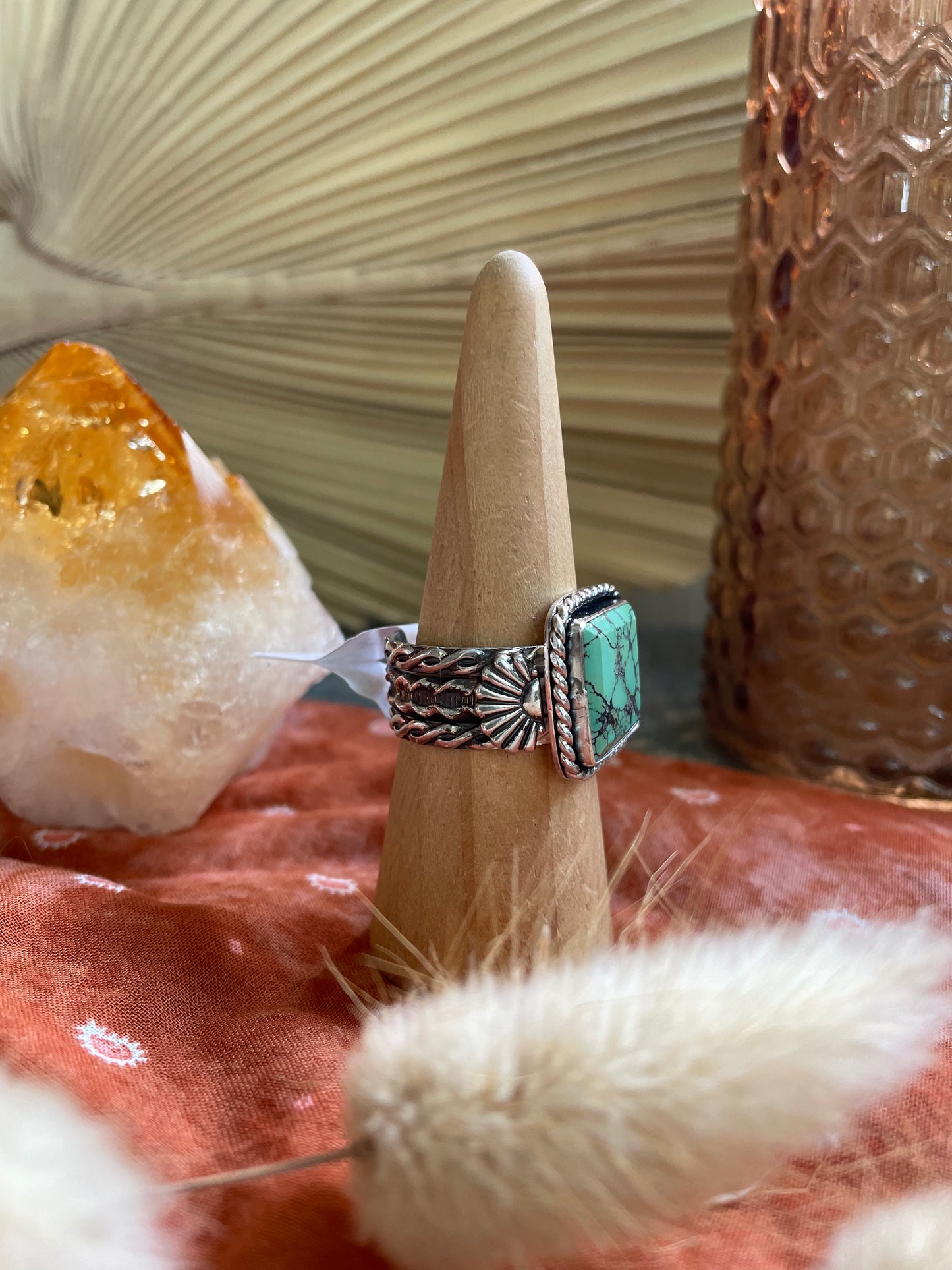 Treasure Mountain Turquoise "Alder" - size 12 1/2