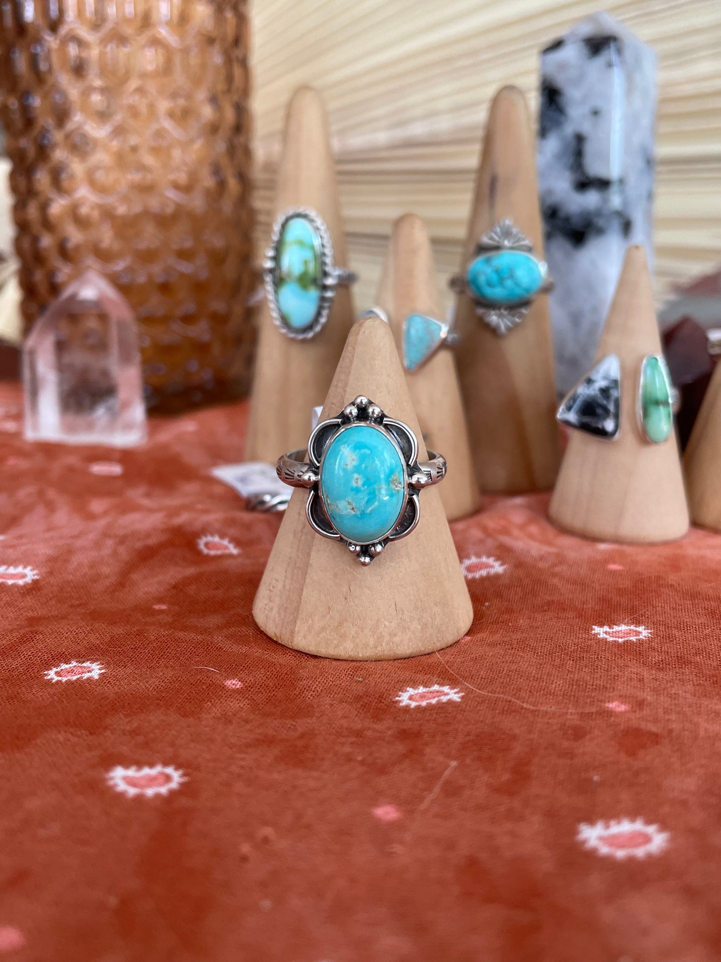 Lone Mountain Turquoise "Mather" Ring - Size 9 1/2