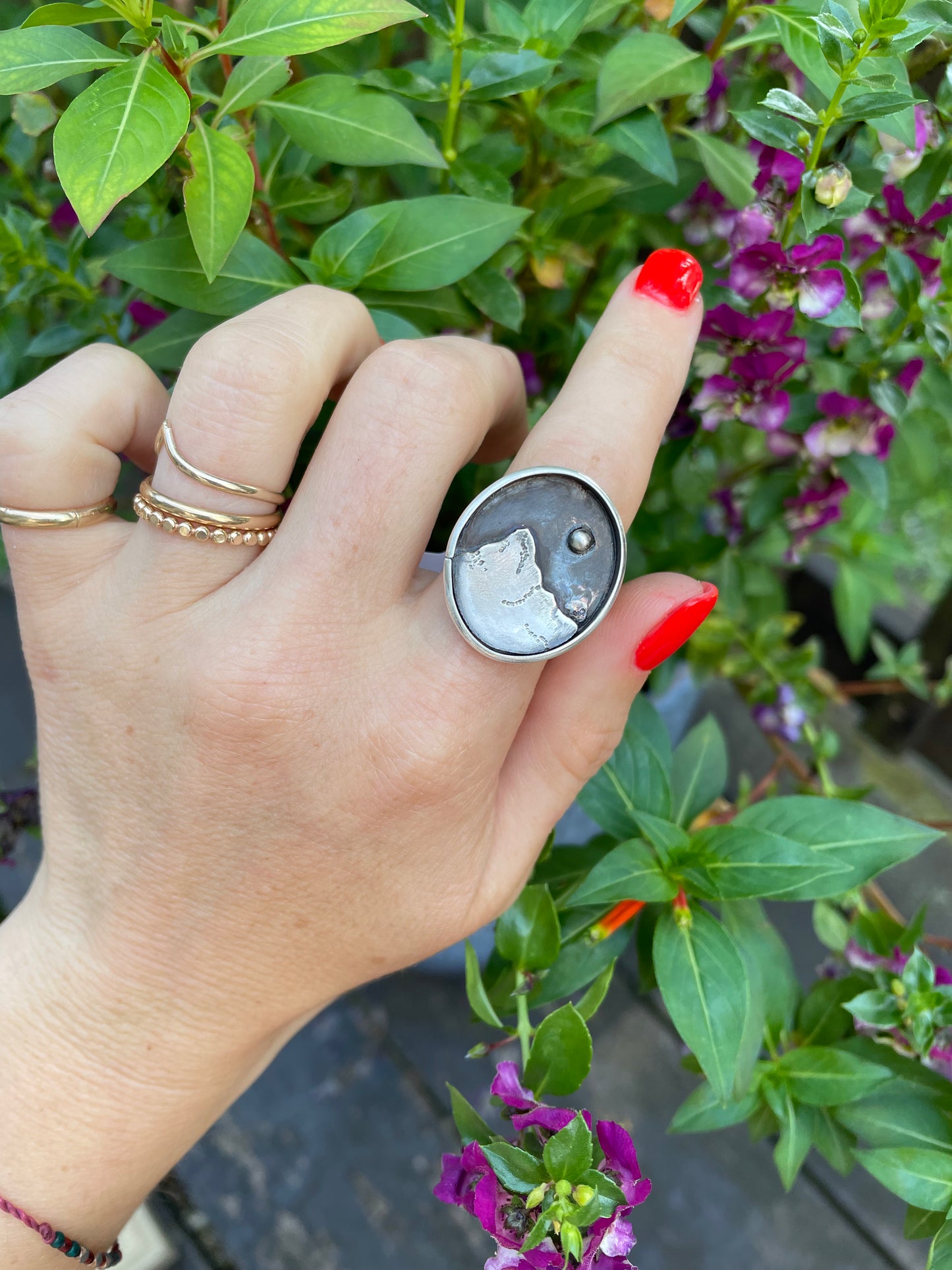 Summit Ring with Moon - Size 7