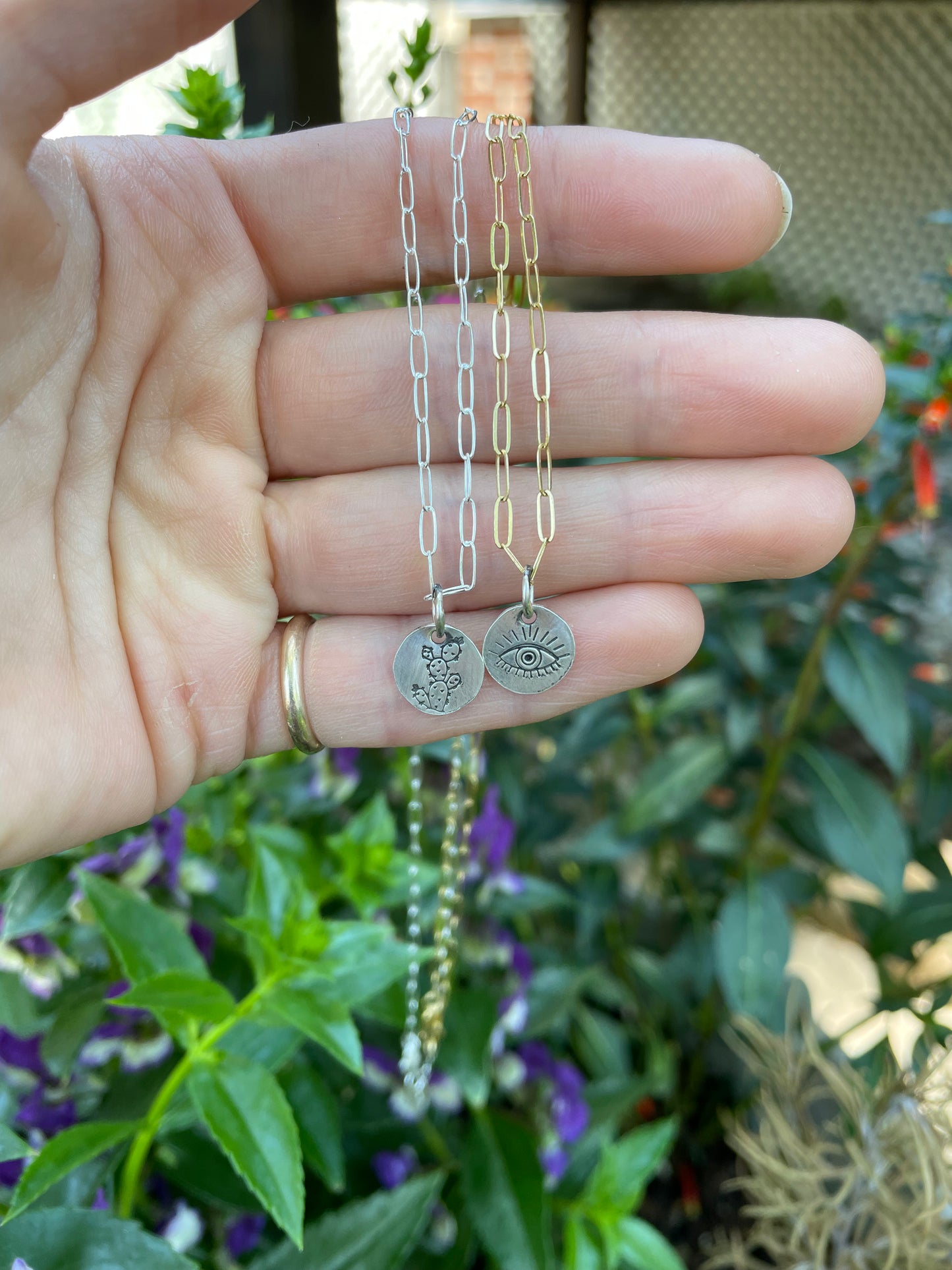 Dainty "Blaze" Necklace - Paperclip Style Chain