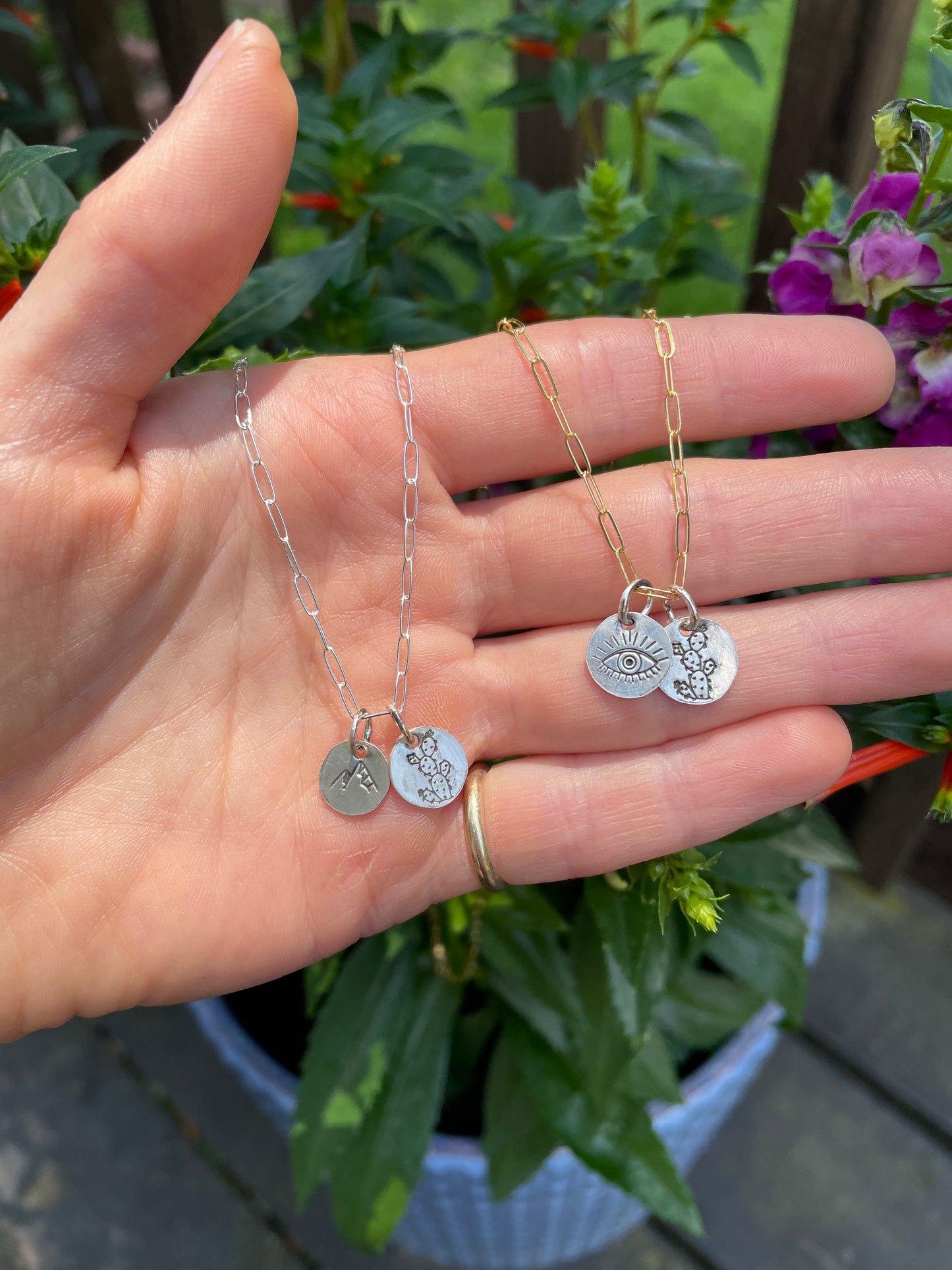 Dainty "Blaze" Necklace - Paperclip Style Chain