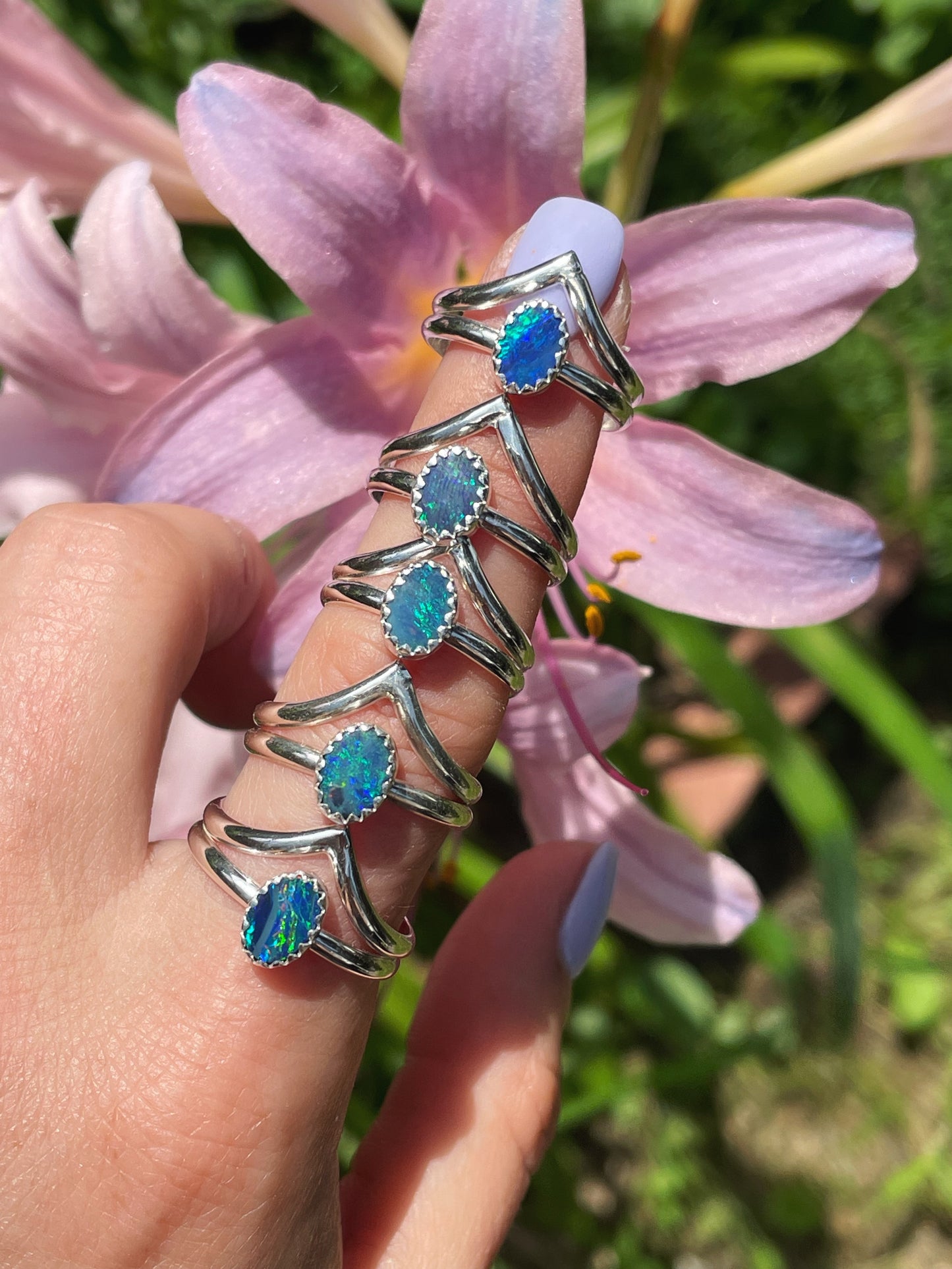 Opal Peak Ring - Size 5 3/4