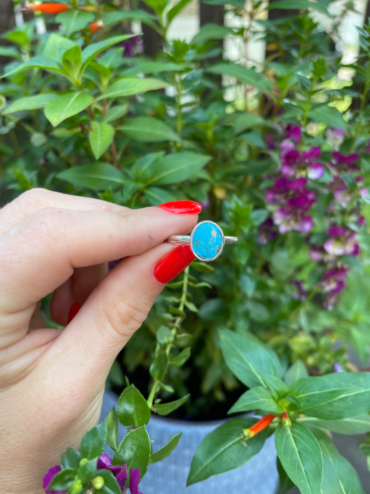 Kingman Turquoise Ring - Size 8