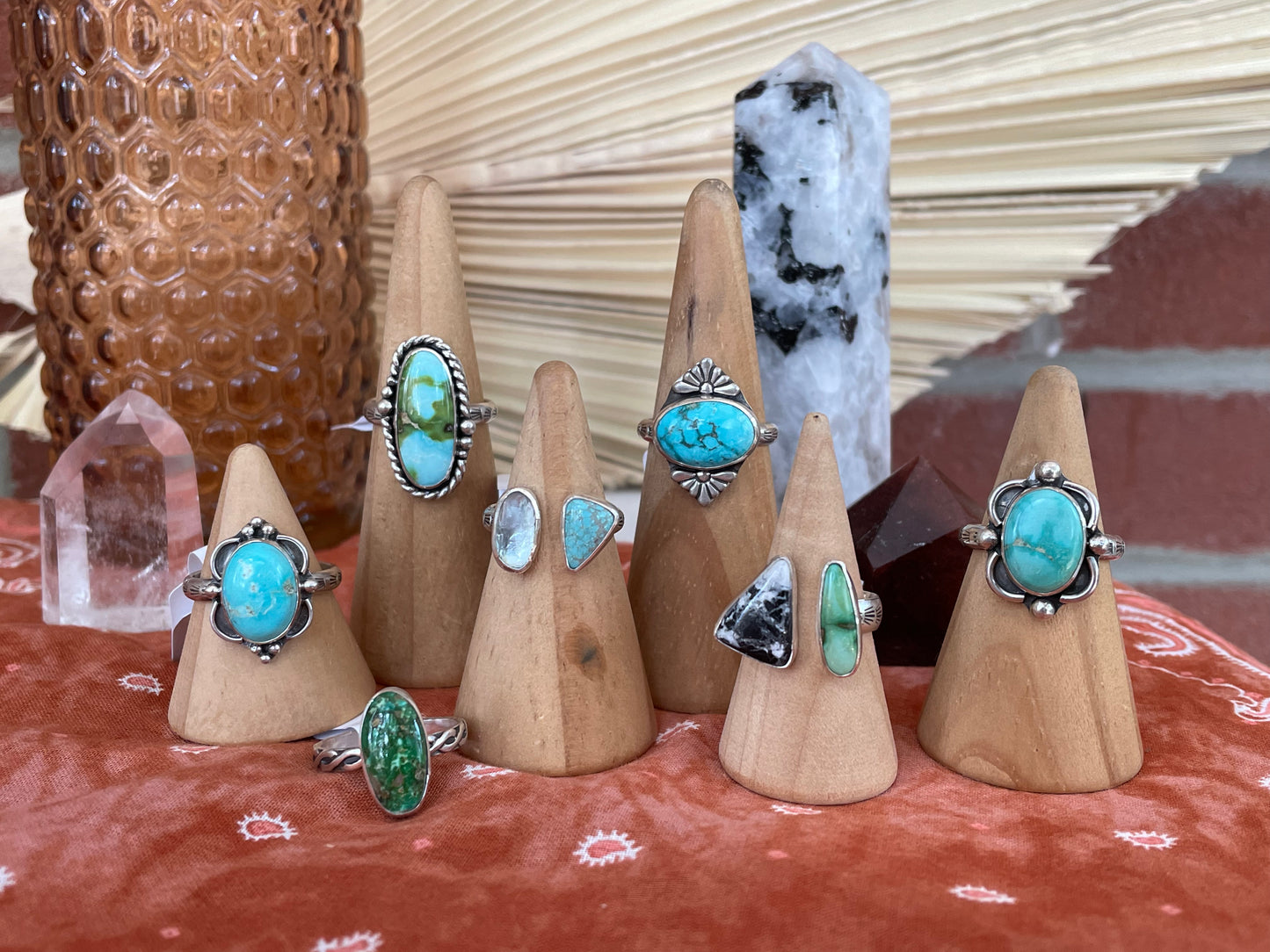 Lone Mountain Turquoise "Mather" Ring - Size 9 1/2