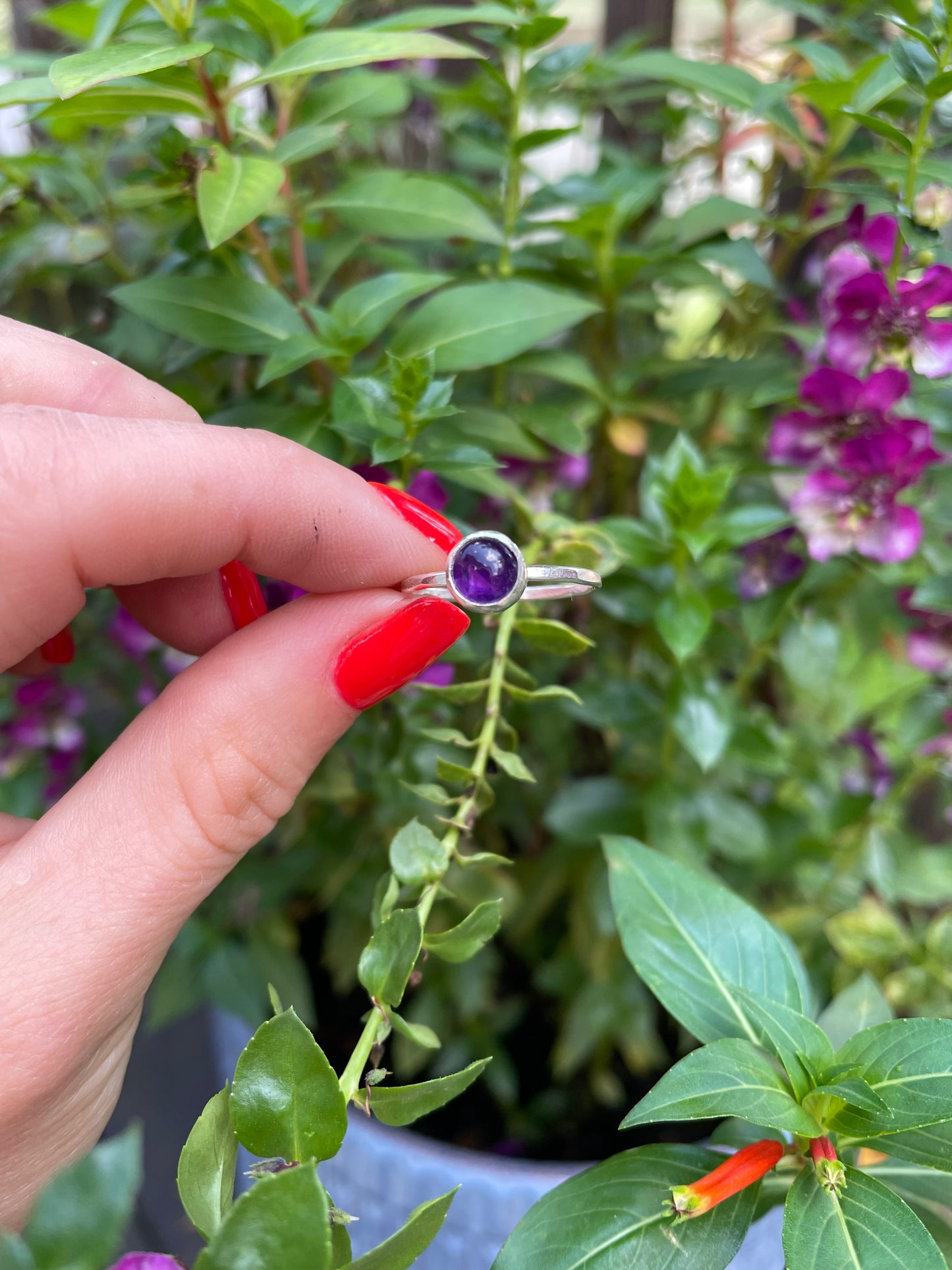 Amethyst Stacker Rings