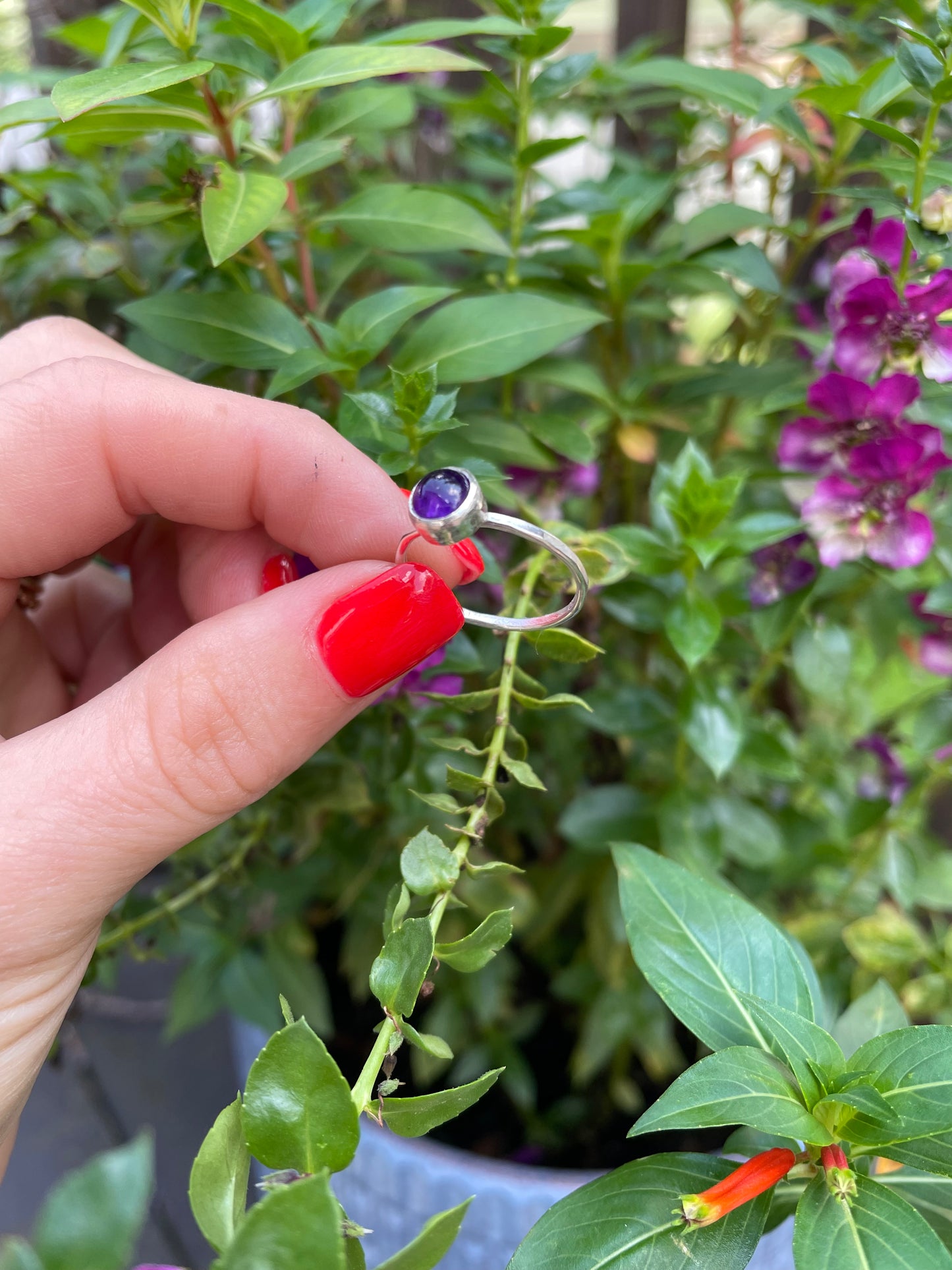 Amethyst Stacker Rings
