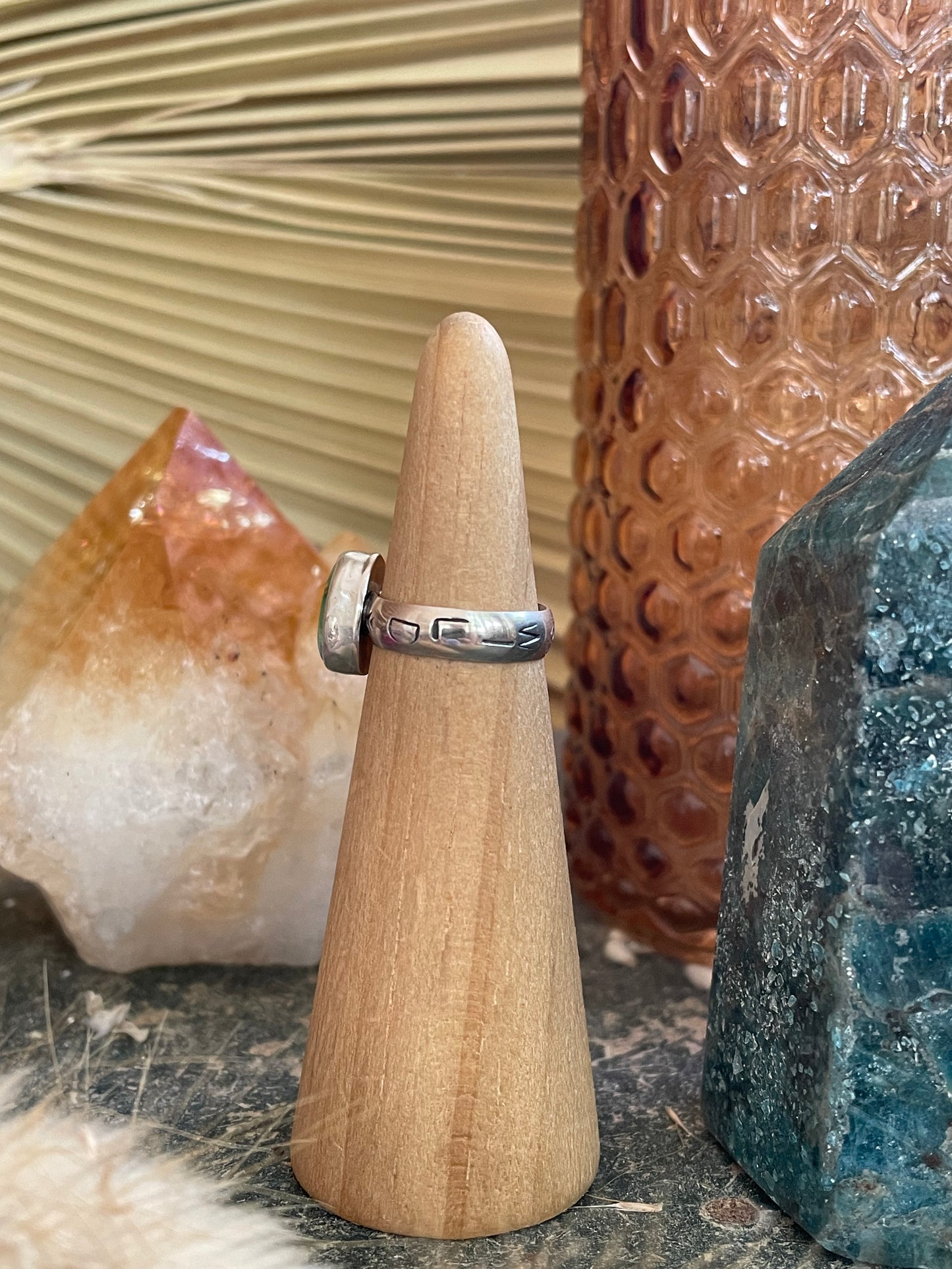 Verde Valley "Stay Wild" Turquoise Ring - Size 5