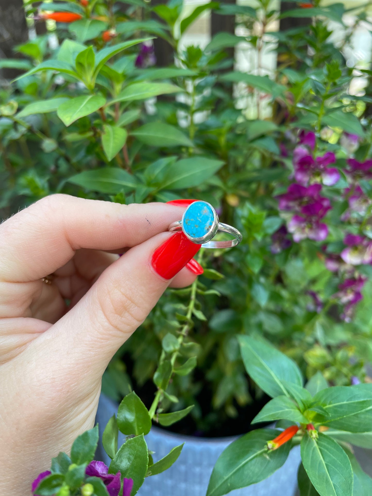 Kingman Turquoise Ring - Size 8