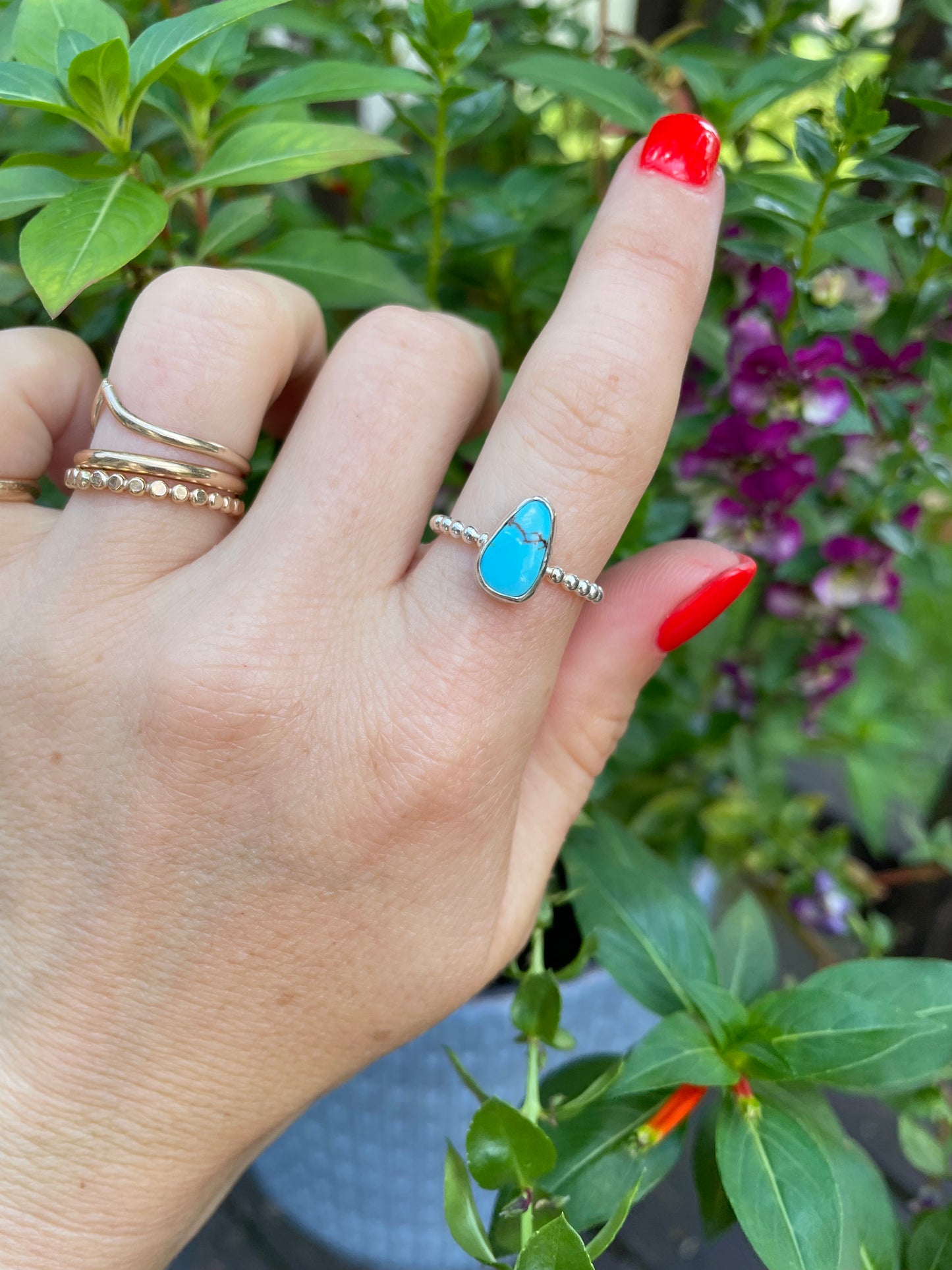 Egyptian Prince Turquoise Ring - Size 6