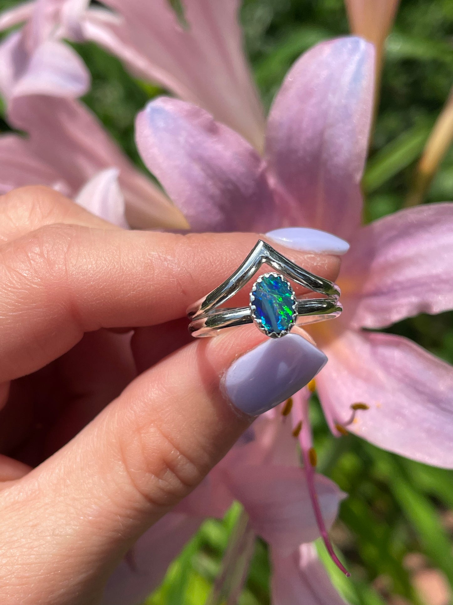 Opal Peak Ring - Size 7