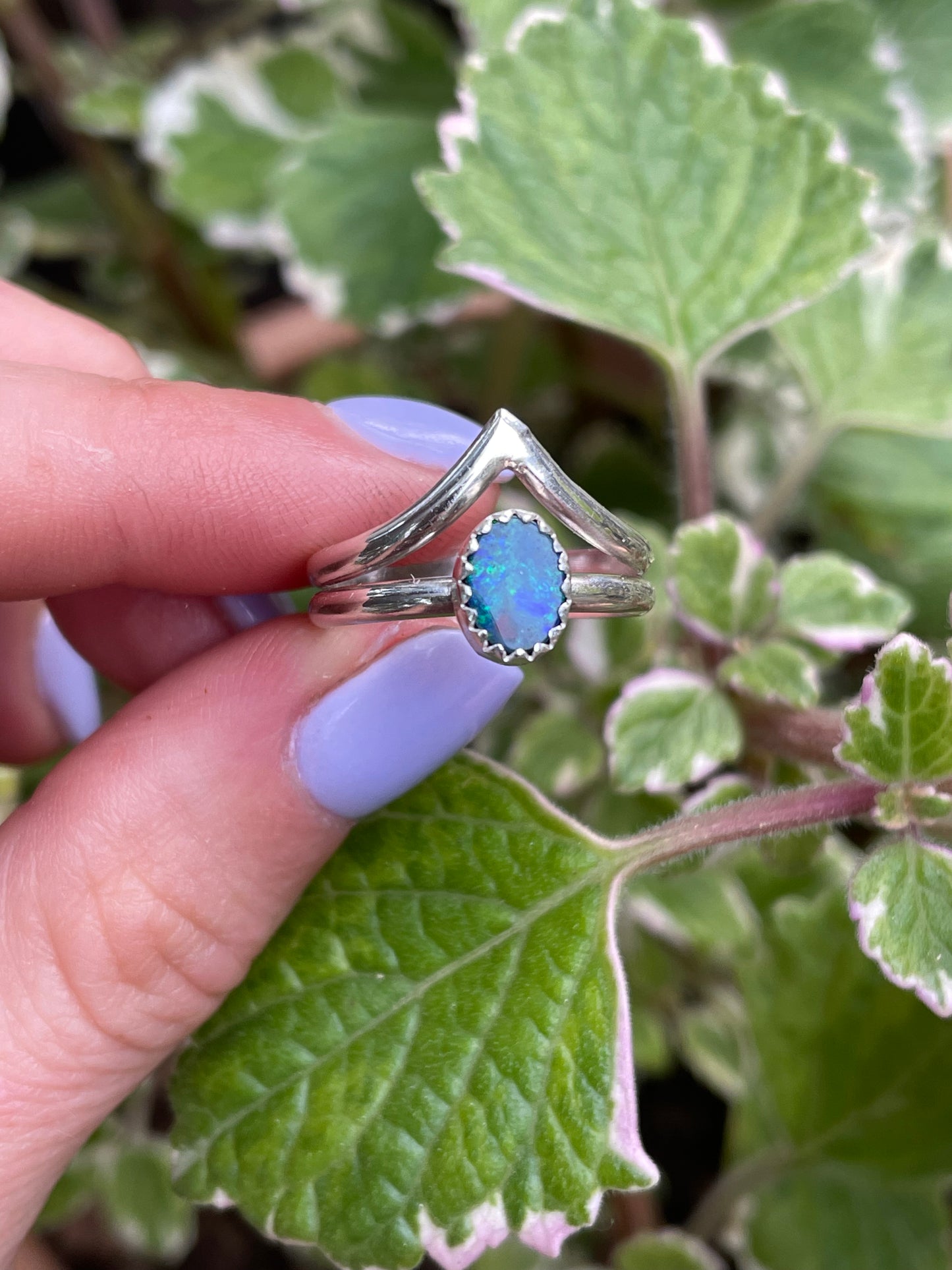 Opal Peak Ring - Size 7 1/2