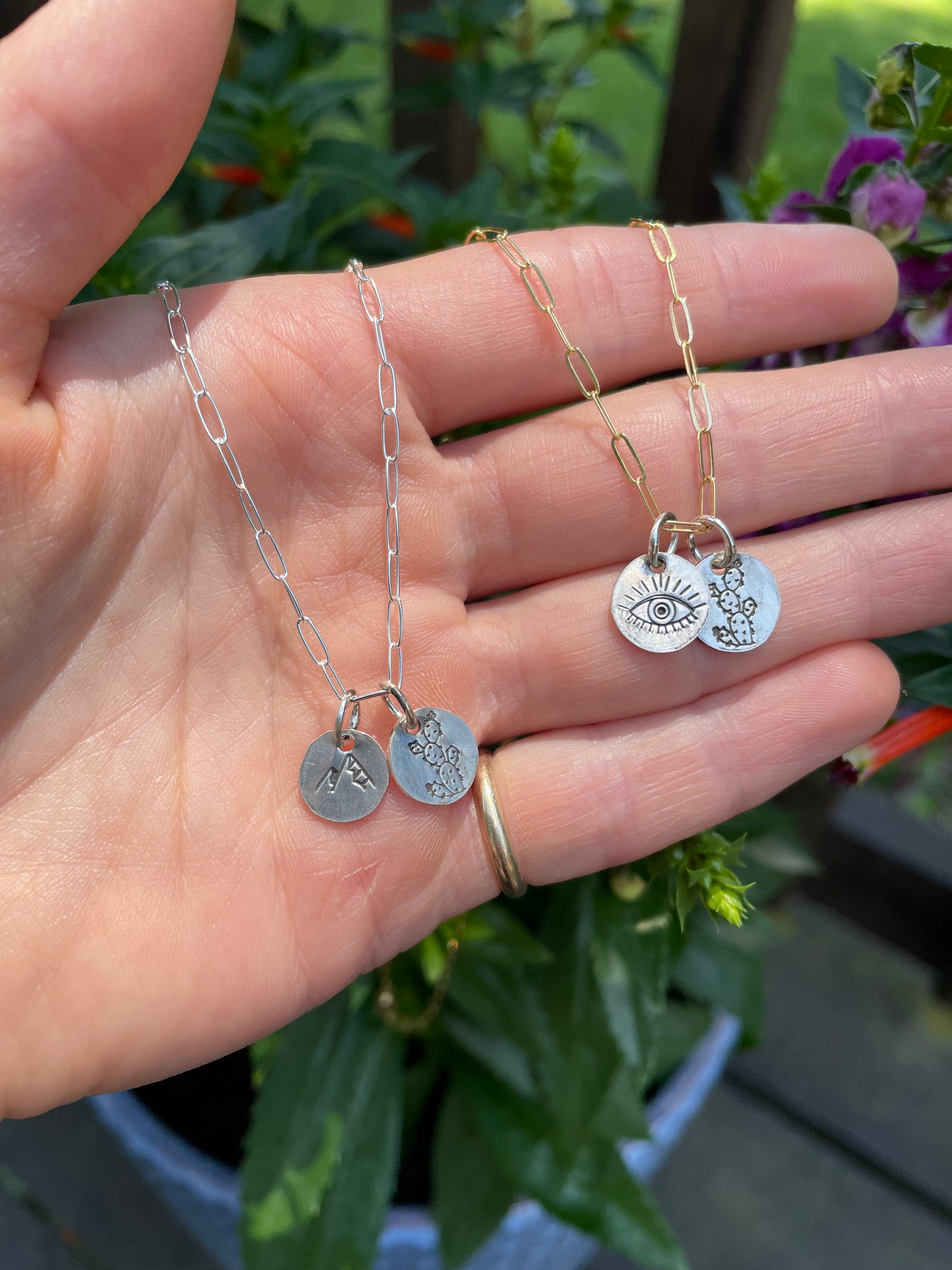 Dainty "Blaze" Necklace - Paperclip Style Chain