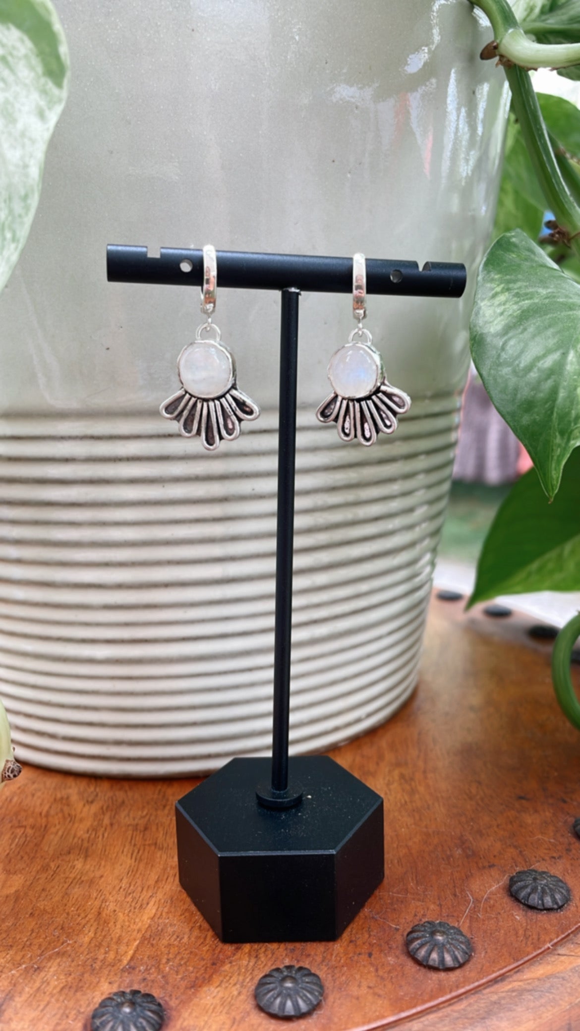 Moonstone Coneflower Dangles