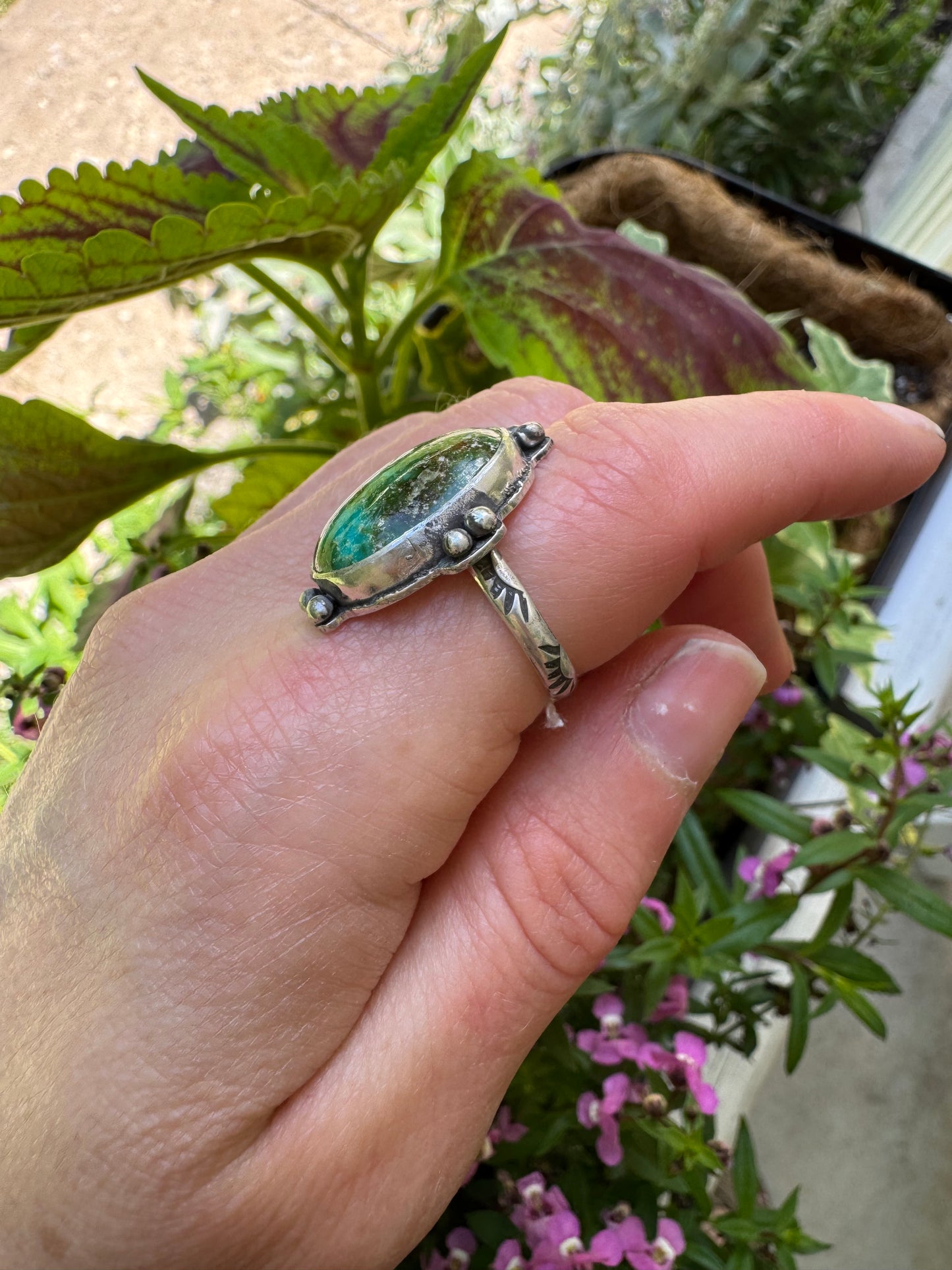 Sonoran Mountain Turquoise ring - size 6 1/2
