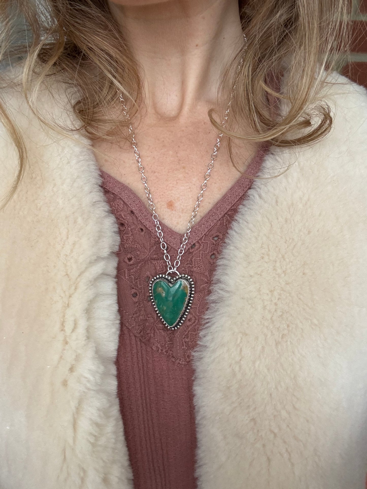 Turquoise "Sweet Heart" Statement Necklace