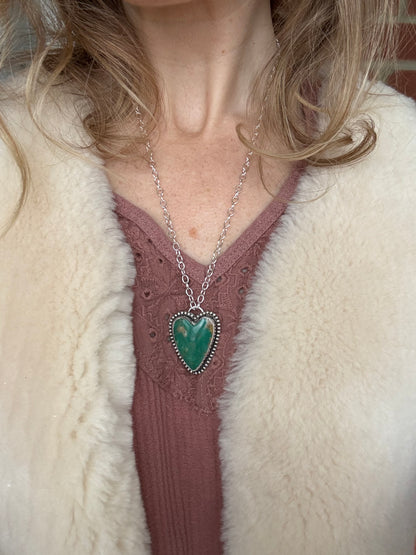 Turquoise "Sweet Heart" Statement Necklace