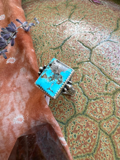 Kingman Turquoise Ring - Size 7 1/2
