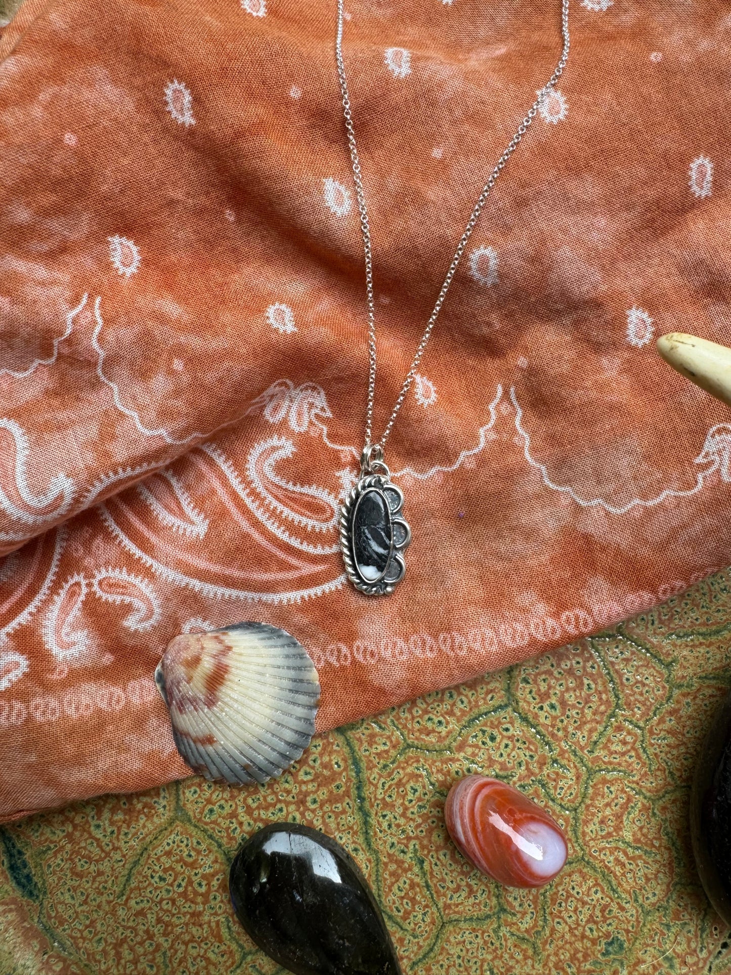 White Buffalo "Ripple" Necklace