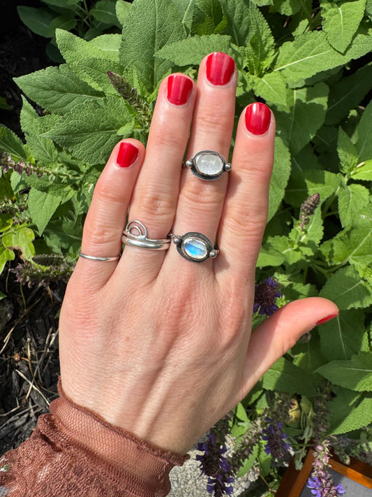 Moonstone "Hat Creek" Ring - Size 8 3/4