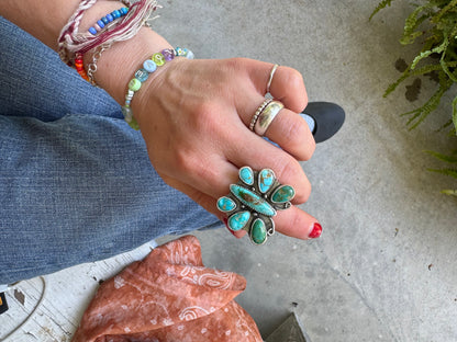 Butterfly "Dolly" Turquoise Ring - Size 5 1/2