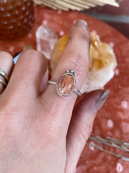 Mexican Fire Opal Ring - size 9