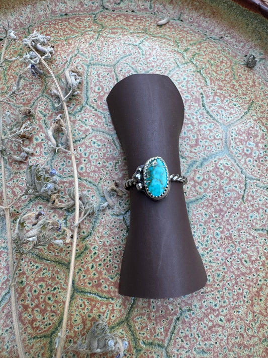 Cripple Creek Turquoise Waypoint Ring - Size 6 3/4