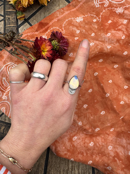Opalite "Taylor" Ring - size 8 1/2