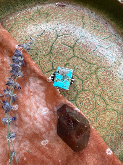 Kingman Turquoise Ring - Size 7 1/2