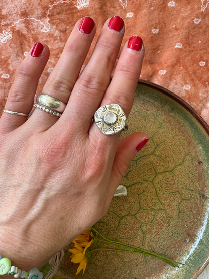 Moonstone "Fleetwood" Ring - Size 9
