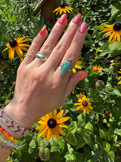 Carico Lake Turquoise Ring - Size 5 3/4