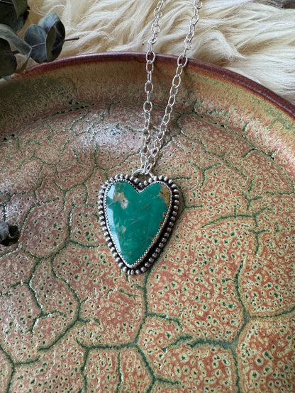 Turquoise "Sweet Heart" Statement Necklace